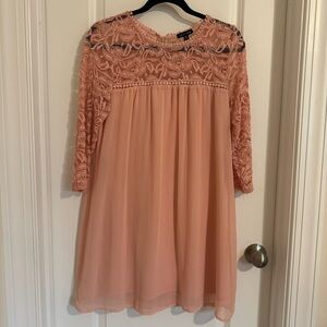 As U Wish Blush Pink Dress, M